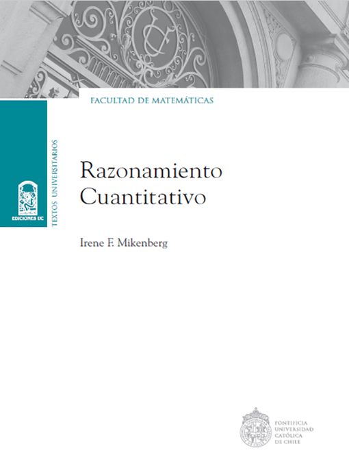 Title details for Razonamiento cuantitativo by Irene F. Mikenberg - Available